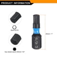 thumbnail image 2 of Uxcell 5pcs H3/16 Punta de destornillador hexagonal 1/4" vástago hexagonal 25mm/1" longitud, 2 of 7