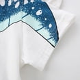 thumbnail image 5 of Boys Toddler Summer Clothes 2T 3T 4T 5T Kids Short Sleeve Truck Print T-Shirt Tops Solid Color Shorts Set 2Pcs Casual Cute Toddler Boy Outfits ,Blue, 5 of 6