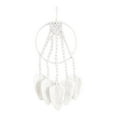 thumbnail image 2 of Frontones de pared Boho tapiz tejido colgante macramé hecho decoración artística de 21,65 "de ,84" de diámetro del a Blanco perfecl Borla de macramé hecha a mano, 2 of 8