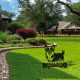thumbnail image 4 of Dog Breed Welcome Metal Decorative Garden Stakes Funny Corgi Dog Metal Silhouette Statues Animal Garden Ornament Gifts Black Yard Art Decoration, 4 of 7