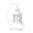 White, variant on European Style Lantern Candlestick Hollow Wrought Iron Candle Holder Tealight Table Home Decoration