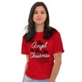 thumbnail image 5 of I'm The Angel On Top Christmas Tree Women's Graphic T Shirt Tees Brisco Brands L, 5 of 6