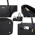 thumbnail image 6 of Women Handbags Set 4pcs Purses for Women Tote Bags Satchel Shoulder Bag Wristlet Bag Clutch Purse for Women, 6 of 8