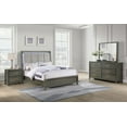 thumbnail image 2 of Kieran 4-piece Eastern King Bedroom Set with Upholstered LED Headboard Grey, 2 of 4