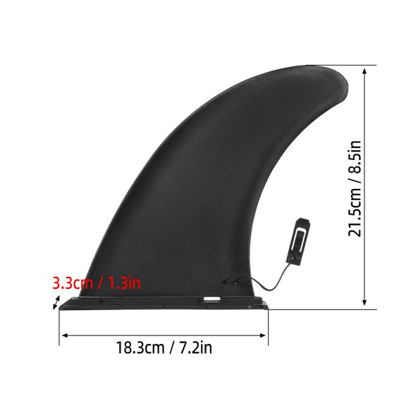 Board 9 Inch Surfboard Fin Stand Up Paddle Board Fin Quick Release Center Fin For Inflatable Paddle Board Longboard