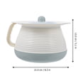 thumbnail image 2 of 1 Set Plastic Spittoon with Lid Portable Chamber Pot Covered Night Urinal for Home Hospital, 2 of 2