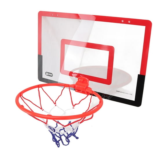 Mini Basketball Hoop Set, Basketball Hoop Red Free Mounting Complete For Indoor