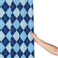 thumbnail image 3 of Shower Curtain, Blue Squares white Waterproof Fabric Plastic Shower Curtain, Drying Fast Bathroom Curtain with 9 Buttonholes, Ruffle Shower Curtain 60x72in, 3 of 8