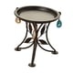 thumbnail image 3 of Estante de exhibición de decoración de contenedor de soporte de planta de metal para mesa balcón al aire libre Negro, 3 of 8