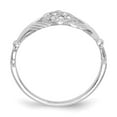 thumbnail image 2 of 14K White Gold Ring Band 7 mm Claddagh Mounting, Size 9, 2 of 5