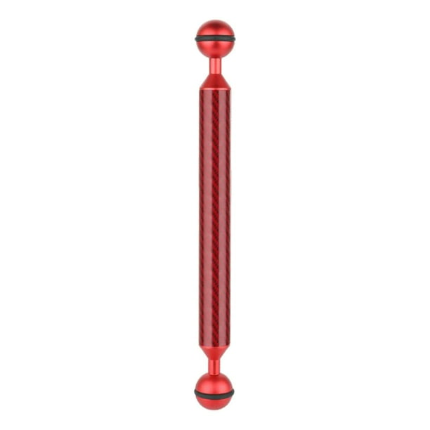 Flotante Subacuático De Fibra De Carbono D20.8 9 Pulgadas / 23 Cm Para Montaje de lámpara De Video / Luz Estroboscópica rojo shamjiam Brazo de doble bola de flotabilidad