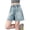 Blue, variant on Toddler Jean Shorts for Kids Girls Elastic Waist Bow Embroidered Jean Shorts Girls Baggy Pants Summer Clothes Girls 3-4 Years Shorts