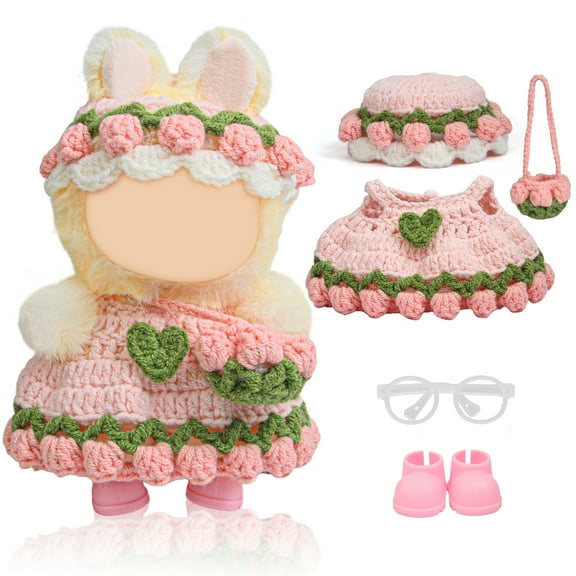 Handmade Crochet 17cm Doll Clothes -Original Design, Cute and Fashion Gifts