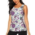 thumbnail image 3 of Goofa Fairy Flower Printed Womens Workout Tops for Women Sleeveless Yoga Shirts Athletic Running Tank Tops Sleeveless Gym Clothes Workout Apparel-, 3 of 9