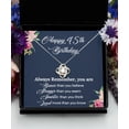 thumbnail image 2 of Happy 45th Birthday Necklace for Her Daughter Granddaughter Niece Gift for Women Love Knot Necklace, 2 of 10