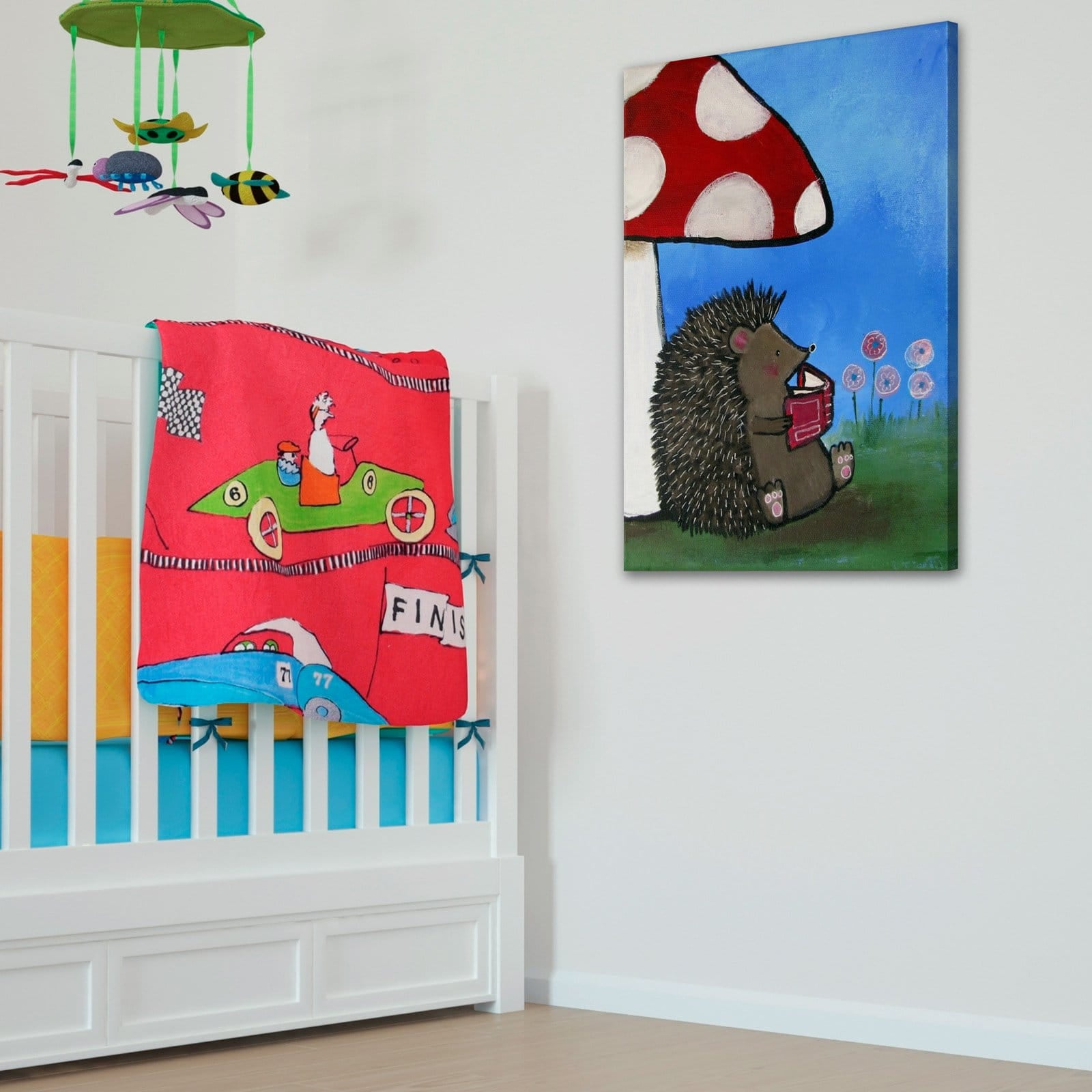 Marmont Hill Reading Porcupine Wall Art