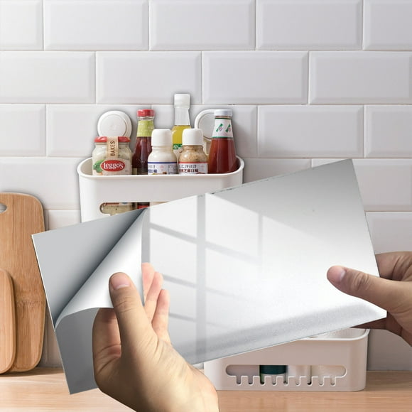 Apmemiss Clearance 12PCS Decorative Tile Stickers, Peel and Stick Self Adhesive Removable Tiles Backsplash Waterproof Kitchen Bathroom Furniture Staircase Home Decor Wall Sticker