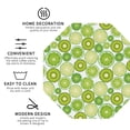 thumbnail image 3 of Pofeuu Kiwi Lemon Print Coasters for Drinks, 4Pack PU Leather Coasters, Bar Drink Coasters for Tabletop Protection, Furniture from Damage-Octagon, 3 of 6