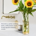thumbnail image 4 of Clear Flower Vase Centerpieces Plastic Cylindrical Vases Home Wedding Decor 4"x12" Butterfly Dragonfly, 4 of 6