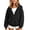 Black, variant on StSilkitty Kids Long Sleeve Hoodies Half Zip Pullover Hooded Sweatshirts with Pockets Lightweight Casual Fashion Clothes
