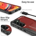 thumbnail image 5 of ExoGuard For Samsung Galaxy S22 Plus Case, Phone Case with Screen Protector and Kickstand (Red), 5 of 8