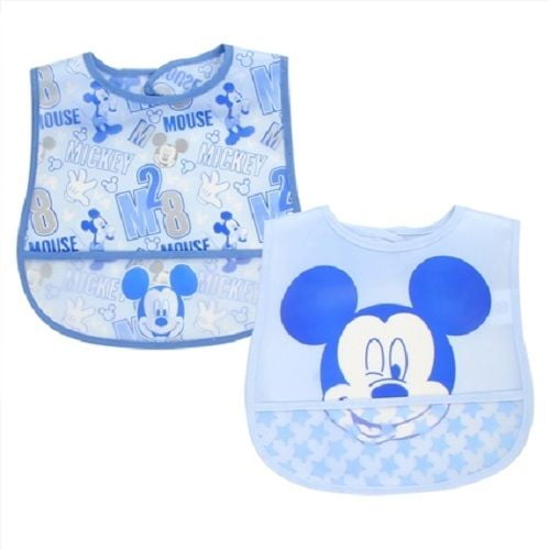 Disney Mickey Mouse Crumb Catcher Bib 2-Pack