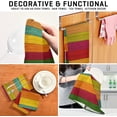thumbnail image 6 of Kitchen Dish Towels, Colorful Wooden Kitchen Towels Set of 4 Super Soft Absorbent Dish Towels Set Microfiber Polyester Kitchen Dish Cloths Decorative Tea Towels, 28"x18", 6 of 7
