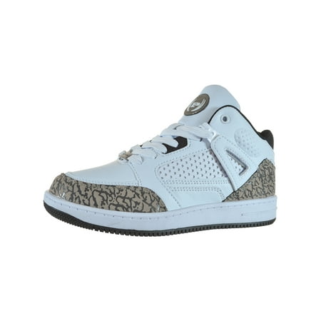 

Phat Farm Boys Mid-Top Sneakers - white/black/gray 12 toddler