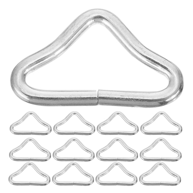 Shisuyan 50Pcs Wear-resistant Trampoline Parts Trampoline Buckles Professional Triangle Buckles