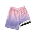 thumbnail image 3 of Tiijoy Boys Gradient Mesh Lining Sports Shorts Casual Quick Drying Board Shorts, Sizes 2-14, 3 of 3