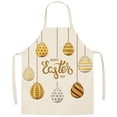 thumbnail image 2 of Huayishang Apron Sleeve Easter Series Household Printing Linen Apron Kitchen Multi Function Apron Funny Personality Creative Apron, 2 of 6