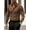 Brown, variant on Men's Hipster Fitted Leopard Dress Shirt Long Sleeve Button Down Printed Shirt for Party Prom Brown XL