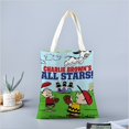 thumbnail image 2 of Charlie Brown's All-Stars Bolso de tela con estampado de lienzo para mujer, bolsa de compras reutilizable y estética, con cremallera interior, regalo para mujer,40*45cm., 2 of 6