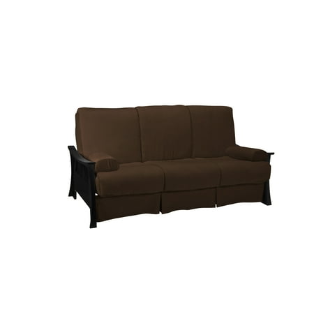 Olive Green Leather Sofa Silk Route Perfect Sit & Sleep Pocketed Coil Inner Spring Pillow Top Sofa Sleeper Bed,Queen-size,Black Finish, Suede Chocolate Brown ()