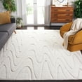 thumbnail image 2 of SAFAVIEH Manhattan Boniface Wavy Striped Area Rug, Ivory/Beige, 8' x 10', 2 of 11