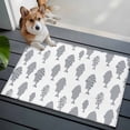 thumbnail image 3 of Abstract Art Fish Grey Entryway Rug 2'x3'&nbsp; Non Slip Front Door Mats, Coastal Ocean Summer Entrance Rugs Indoor Outdoor Carpet, Washable Floor Mats Small Area Rug for Bedroom Kitchen, 3 of 8