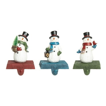 Transpac Resin 6 in. Multicolored Christmas Jolly Snowman Set of 3