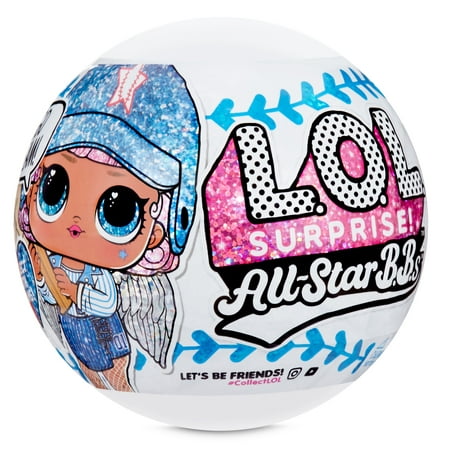 LOL Surprise All-Star BBs Sports Series 1 Baseball Dolls with 8 Surprises Including Glitter Doll, Clothes Fashion, Accessories – For Kids Ages 4-15