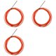 thumbnail image 1 of 3piezas 4Mm 5 Metros Dispositivo de Guía Naranja Cable Eléctrico de Nylon Extractores de Empuje Conducto de Serpiente Alambre de la Cinta de los Pescados de Rodder, 1 of 5