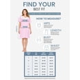 thumbnail image 6 of Casual Nights Women's Snap Front House Dress, Lightweight Short Sleeve Cotton-Poly Knit Duster Robe with Pockets, Mid-Calf, Pink Stripe Small, 6 of 6