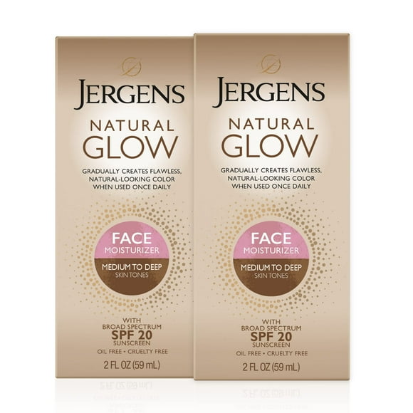Loción autobronceadora Jergens Natural Glow Face SPF 20 60 ml