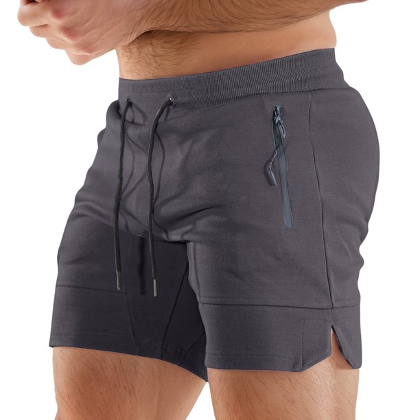 Pantalones de gimnasio ajustados para hombre - Poliéster elástico para correr - Ligeros y transpirables - Entrenamientos de verano, S-XXL