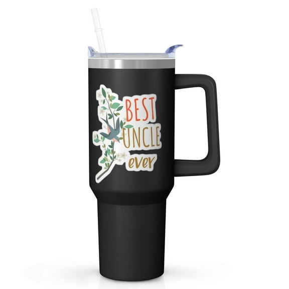 Distinguished Uncle Gift - 40 Oz Tumbler Cup from Niece Nephew, Insulated Stainless Steel, Birthday Father's Day Present for Uncle Dad