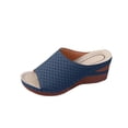 thumbnail image 4 of ATENAR Womens Sandals Casual Summer Women Sandals Beach Womens Shoes Blue 6, 4 of 4
