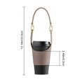 thumbnail image 6 of ZenCart Faux Leather Cup Cover Lanyard Portable Drink Holder Hot Cold Insulation Cup Cover Holder Traveling Cup Holder Beverage Tote Cruise Essentials, 6 of 8