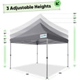thumbnail image 4 of Quictent 10'x10' Heavy Duty Pop Up Canopy Tent, Ez Outdoor Commercial Canopies with Sand Bags and Wheeled Carry Bag, Grey, 4 of 7