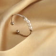 thumbnail image 2 of Metal Ring Fingers Pendent Jewelry Kit Bead Rings Relief Practical Adjustable Compact Size Artificial Pearl Anti Anxiety Long-lasting Romantic, 2 of 9