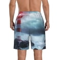 thumbnail image 3 of Naloa Lighthouse in a Stormy Sea Men's Beach Shorts, Surfing shorts, Swim trunks, Quick Dry Swim Trunks for Surfing Beach Fun - XX-Large, 3 of 9