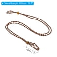 thumbnail image 2 of Uxcell 42mm Necklace Cord Empty Stone Holder Crystal Cage Necklace Holder Adjustable, Brown 6 Pack, 2 of 6