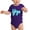 Purple Mountain, variant on Yoga baby one-piece bodysuit, Newborn Jumper, Baby Yoga Romper - Royal CA165Yoga S8 3-6